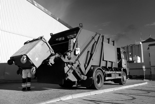 Waste collection service in Queenspark with clean bins and organized pickup