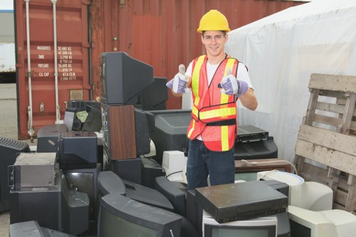 Responsible recycling and sorting during Queenspark rubbish removal