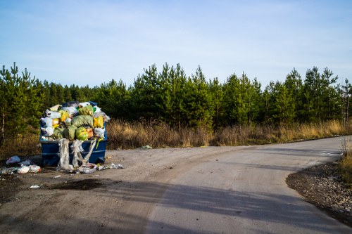 Garden waste and green waste prepared for disposal in Queenspark