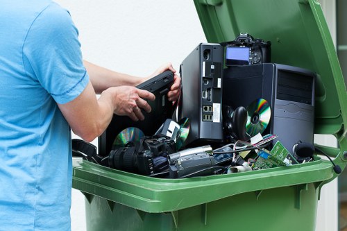 Safe and insured rubbish removal service with trained crew and protective equipment