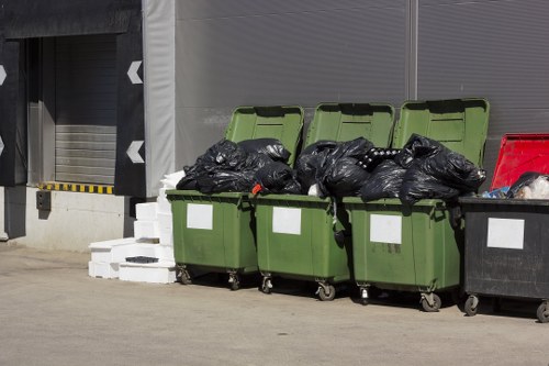 Garden waste clearance service in Queenspark with green debris