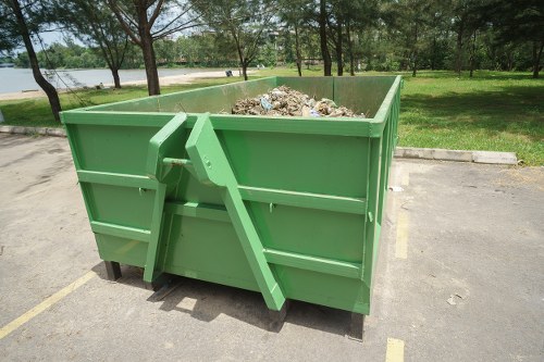 Low-carbon van used for sustainable rubbish removal in Queenspark